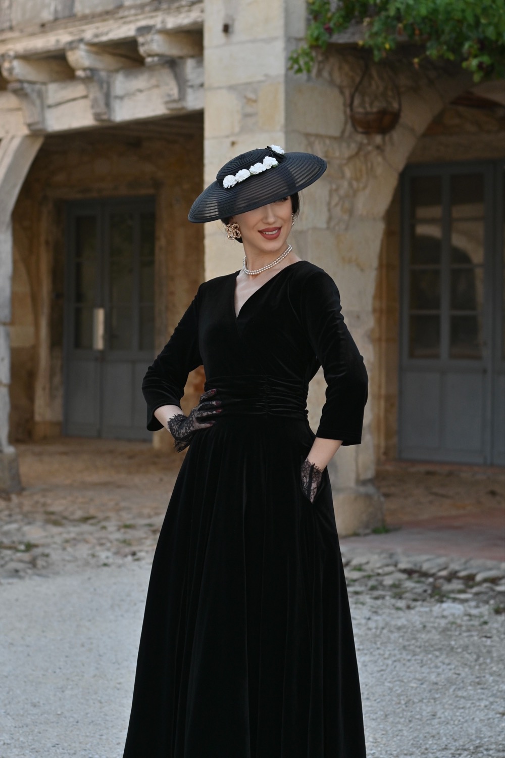 Vale Velvet Swing Dress in Extended Sizing